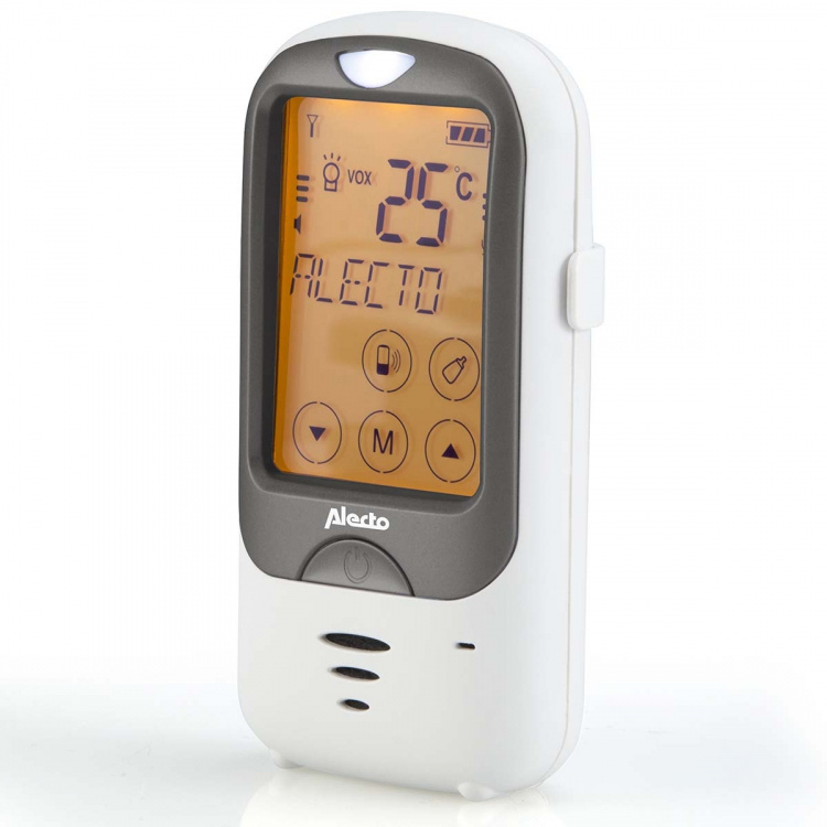 Alecto Lång räckvidd utomhus babyvakt Vit / Antracit