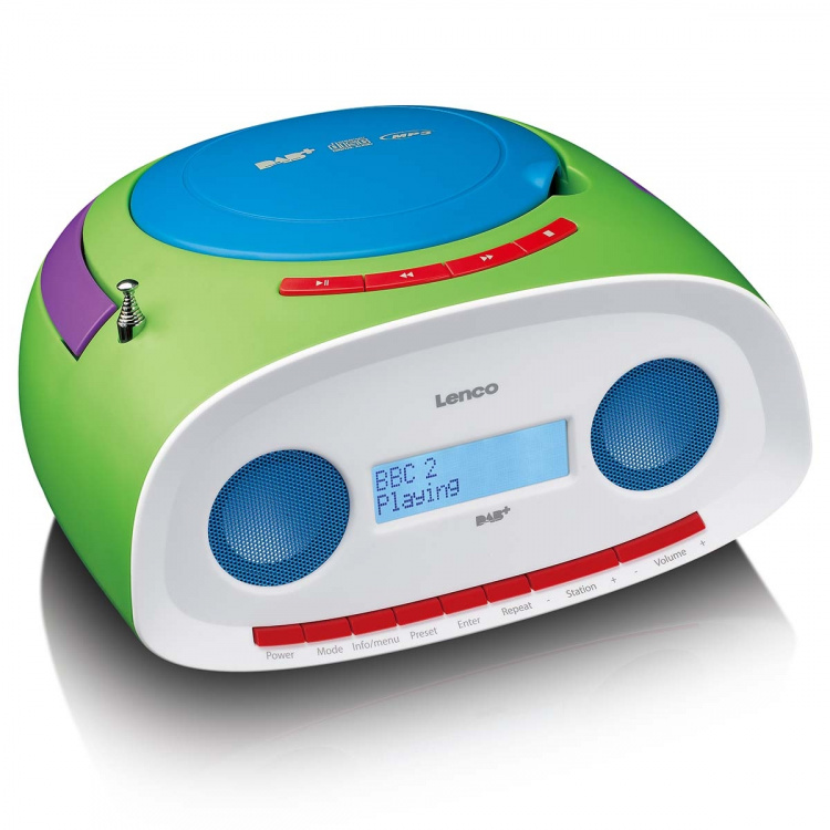 Lenco Bärbar DAB+/FM-radio med CD- och USB-spelare