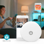 Nedis SmartLife luftkvalitetsmätare | Wi-Fi | Koldioxid (CO2) / Luftfuktighet / Temperatur | Android™ / IOS | Vit