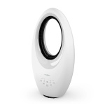 Nedis Bladlös fläkt | Strömadapter | 50 W | Svängning | Fjärrkontroll | Stäng av timer: 7.5 h | 3 hastighetsinställning | Vit