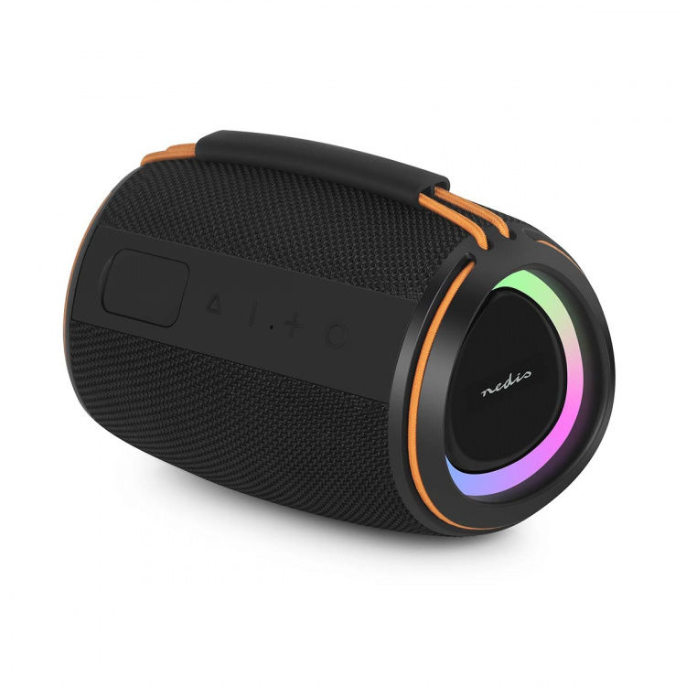 Nedis Bluetooth® Högtalare | 360 min | Handhållen design | 40 W | Mono | Hem / Portable / Utomhus | Synkroniseringsbar | Orange / Svart