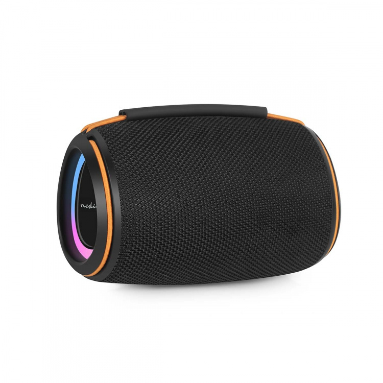 Nedis Bluetooth® Högtalare | 360 min | Handhållen design | 40 W | Mono | Hem / Portable / Utomhus | Synkroniseringsbar | Orange / Svart