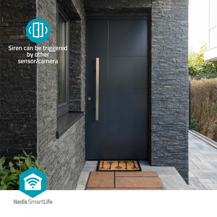 Nedis SmartLife Ringklocka | RF, frequency 433 Mhz / Wi-Fi | Strömadapter | 60 Melodier | 100 - 240 V AC | Justerbar volym | Vit