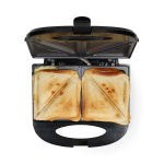 MELISSA Sandwich Maker | 750 W | Sandwichplattor | Automatisk temperaturkontroll | Non-stick-beläggning | Svart