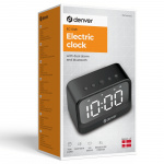 Denver Klocka Alarm Bluetooth-högtalare Svart