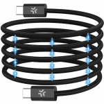 Celly USB-C Kabel 60W Magnetisk Flätad 1m Svart