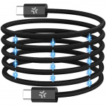 Celly USB-C Kabel 60W Magnetisk Flätad 2m Svart