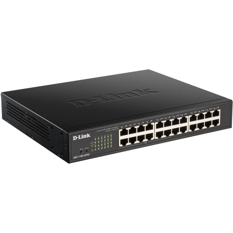 D-Link DGS-1100-24PV2 24-Port Gigabit PoE Smart Managed Switch