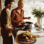 Fiskars Gryta med lock Folken 6 L emaljerad