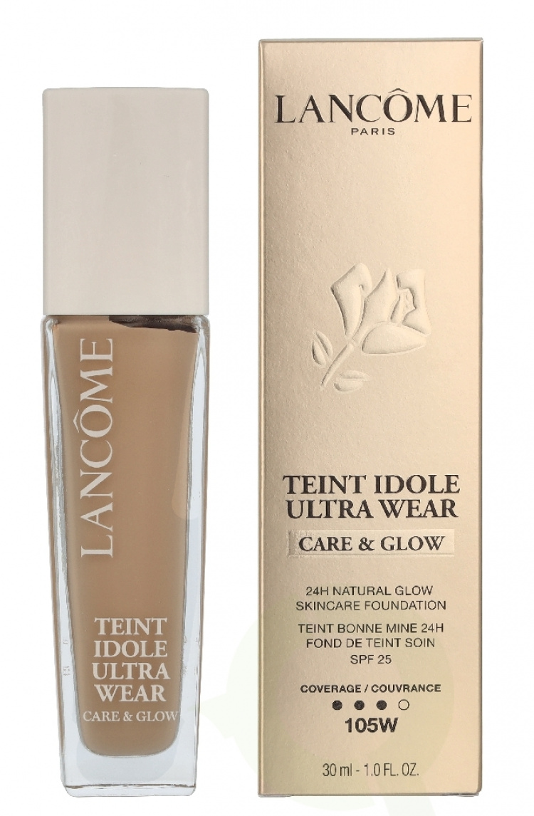 Lancome Teint Idole Ultra Wear Care & Glow #105W Foundation 30 ml