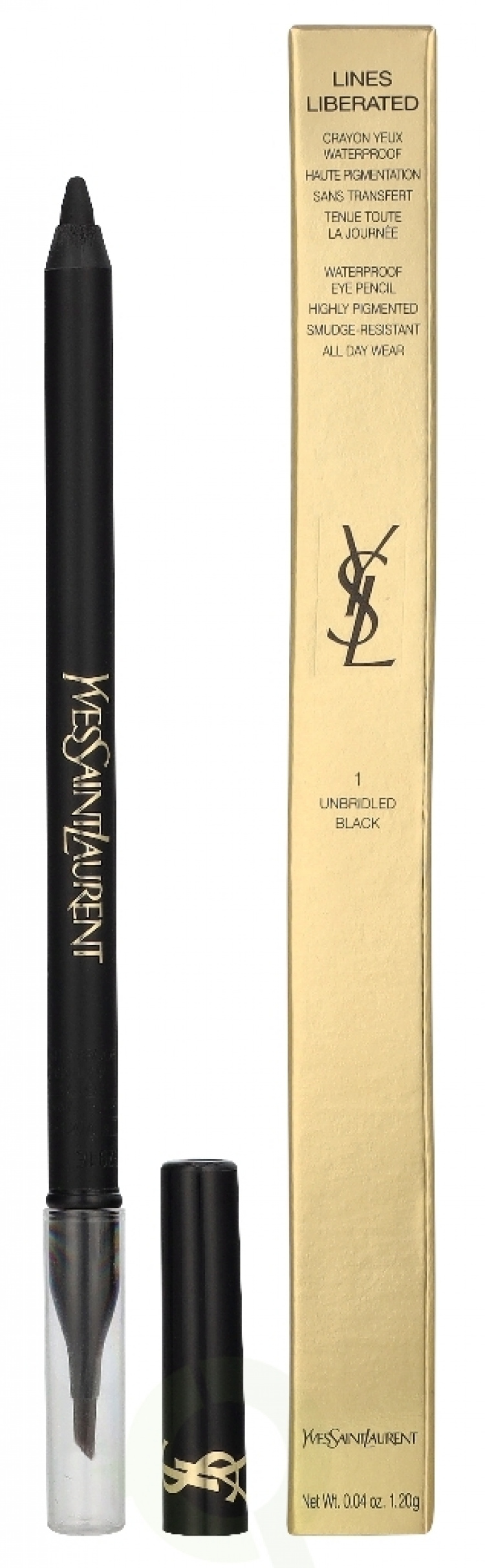 Yves Saint Laurent YSL Lines Liberated Waterproof Eye Pencil 1.2 g #01 Unbridled Black