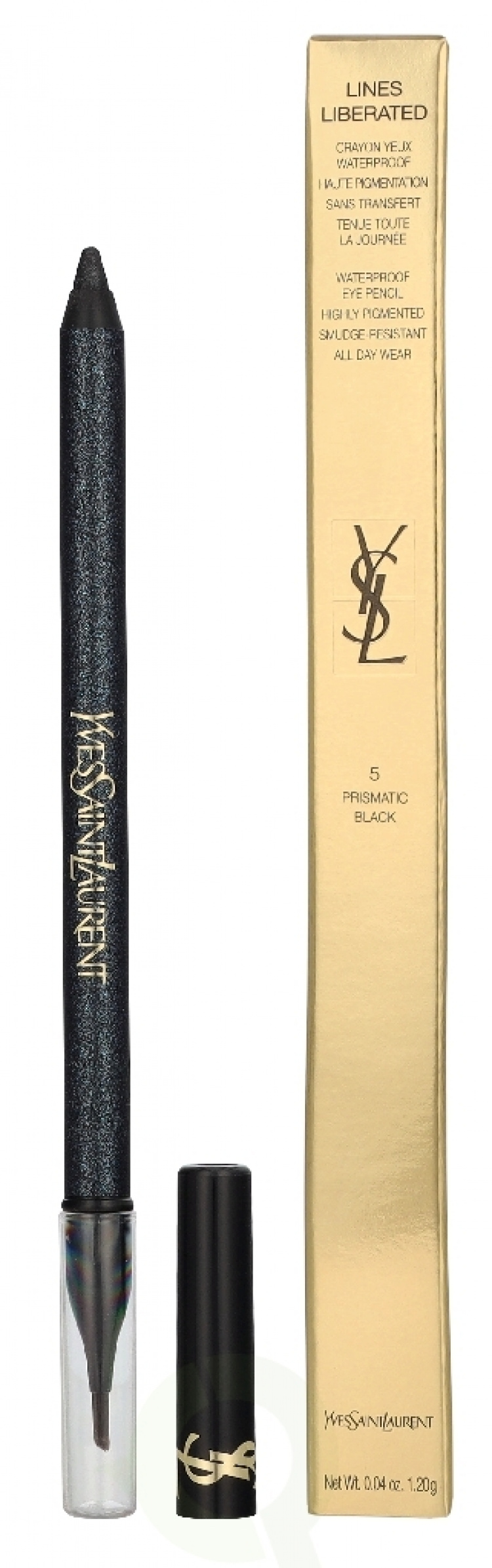 Yves Saint Laurent YSL Lines Liberated Eye Liner Waterproof 1.2 g #05 Prismatic Black