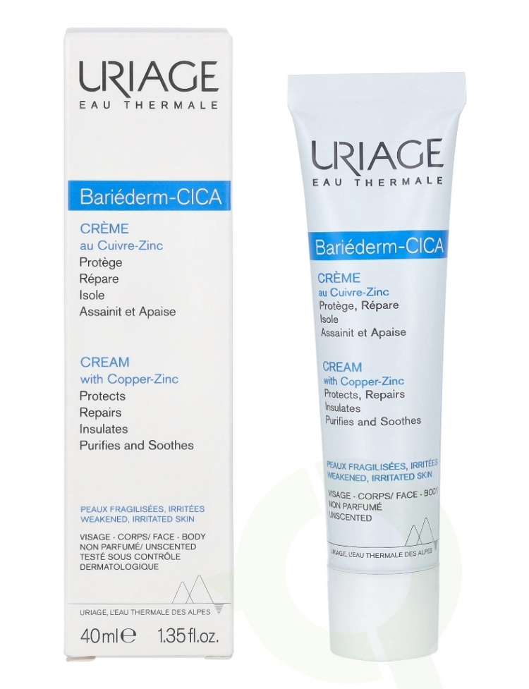 Uriage Bariederm Repairing Cica-Cream With Copper-Zinc 40 ml