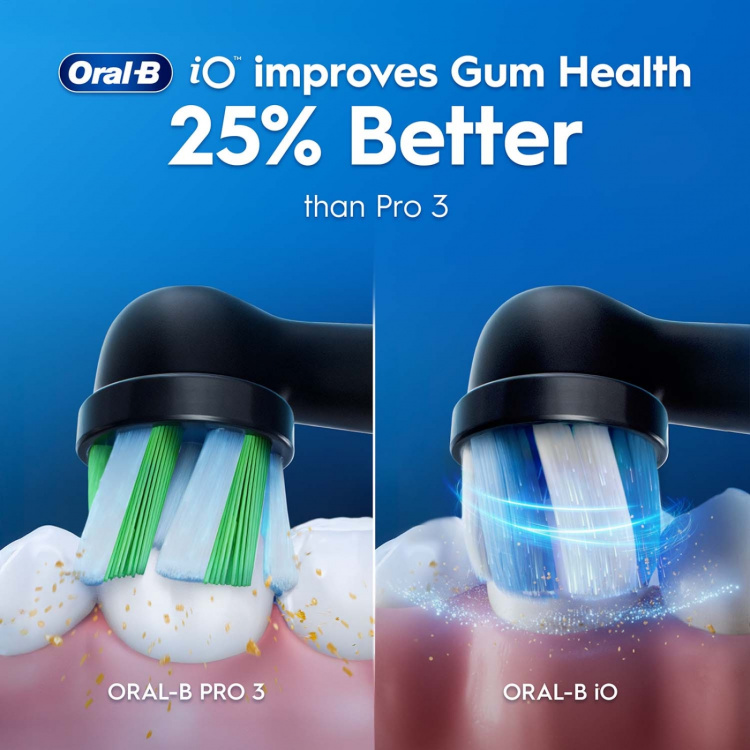 Oral B Eltandborste iO2 Night Black/Calm Pink Duo,1 Travel Ca