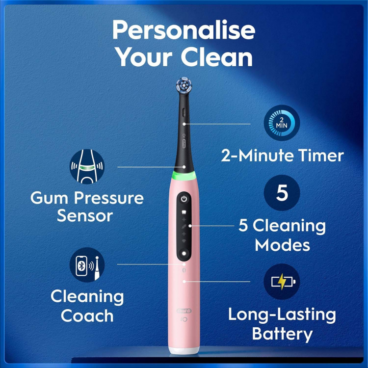 Oral B Eltandborste iO5 Blush Pink TC