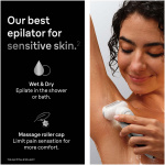 Braun Epilator Silk·épil 9 Wet & Dry, Långvarigt Slät Hud, 9-030, Silver