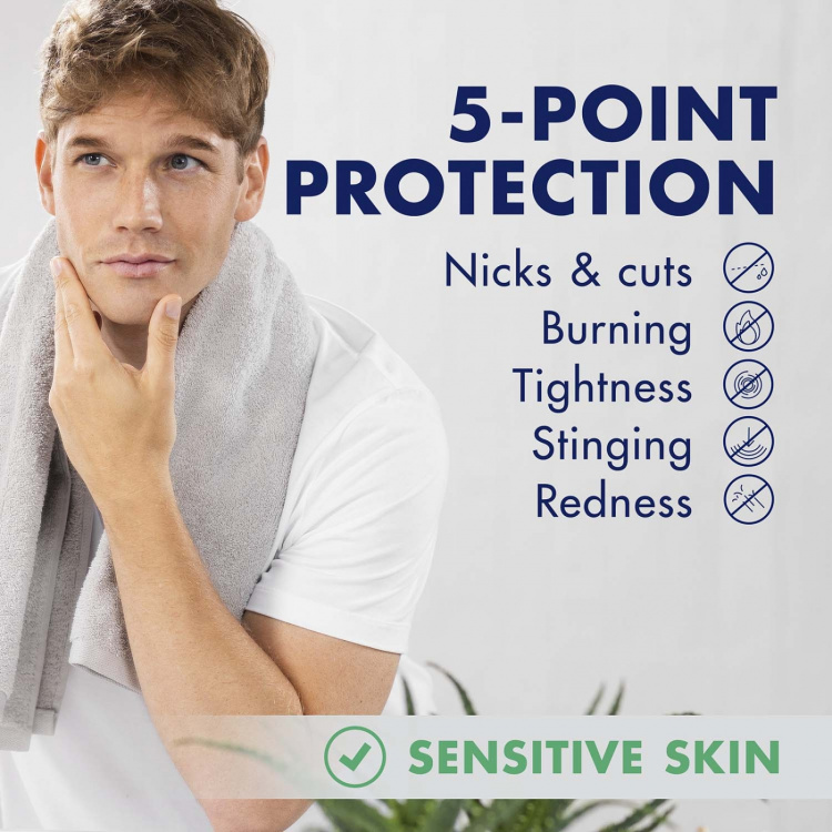 Gillette Rakskum Soothing, Lugnande med Aloe Vera, 250ml