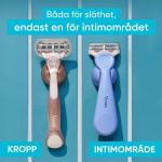 Gillette Venus Rakblad Intimate för Intimområdet, 4st