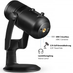 LogiLink Mikrofon USB Riktad NRC RGB Svart