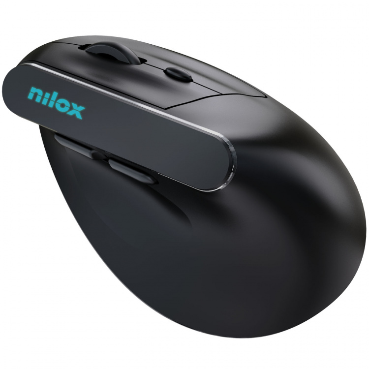 Nilox Trådlös ergonomisk mus Vertikal 1600 DPI Bluetooth + Trådlös