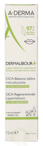 A-Derma Dermalibour+ Repairing Cica-Lip Balm 15 ml