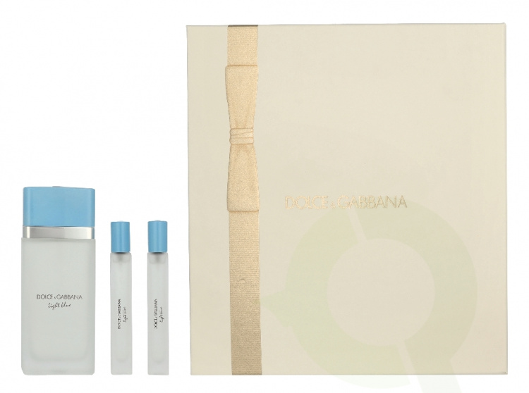 Dolce & Gabbana Light Blue Giftset 120 ml Edt Spray 100ml/Travel Spray 10ml/Travel Spray 10ml