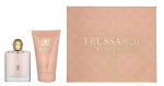 Trussardi Delicate Rose Giftset 150 ml Edt Spray 50ml/Body Lotion 100ml