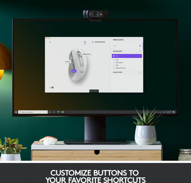 Logitech Signature M650 – trådlös mus, vit