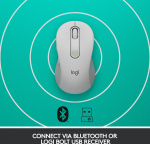 Logitech Signature M650 – trådlös mus, vit