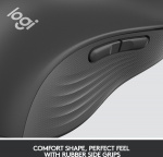 Logitech Signature M650 L LEFT – trådlös mus, svart
