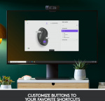 Logitech Signature M650 L LEFT – trådlös mus, svart