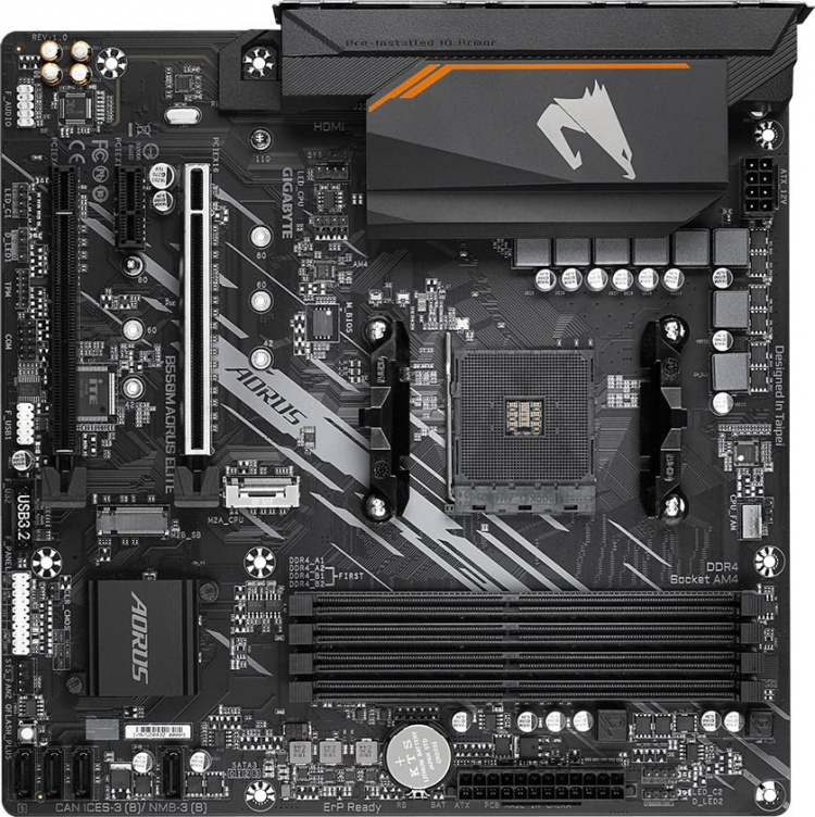 Gigabyte B550M AORUS ELITE AM4 mATX-moderkort