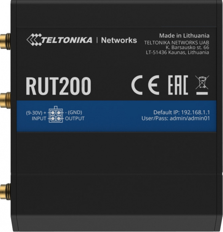 Teltonika RUT200 2G/3G/4G/LTE-modem och WiFi-router