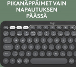 Logitech Pebble Keys 2 K380s-tangentbord, grått