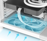 NZXT H6 Flow ATX-chassi med panoramafönster, svart I utformningen