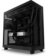 NZXT H6 Flow ATX-chassi med panoramafönster, svart I utformningen