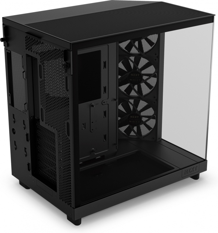 NZXT H6 Flow ATX-chassi med panoramafönster, svart I utformningen