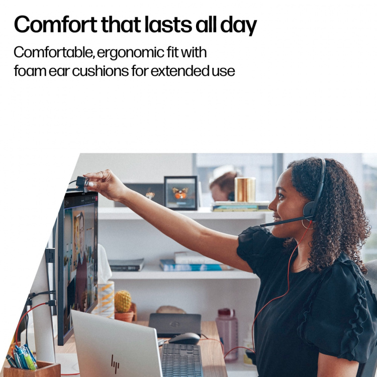 poly Blackwire 3320 stereomikrofon med headset, USB-C, Microsoft Teams-certifierad (8X220AA)