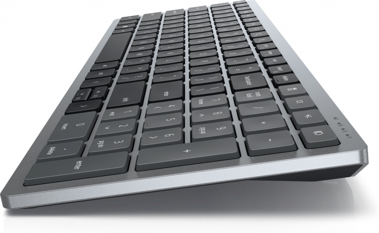 Dell Compact Multi-Device Wireless Keyboard KB740 – trådlöst tangentbord, grått.