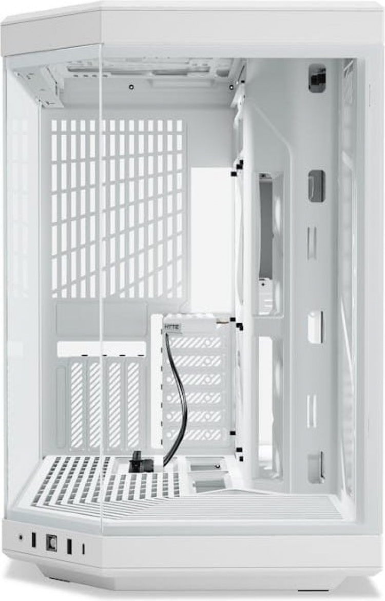 Hyte Y70 Snow White ATX-chassi med panoramafönster, vitt