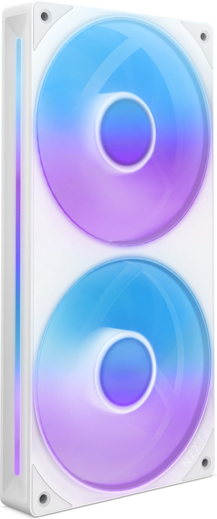 NZXT F240 RGB CORE-fläkt, 2 × 120 mm, vit