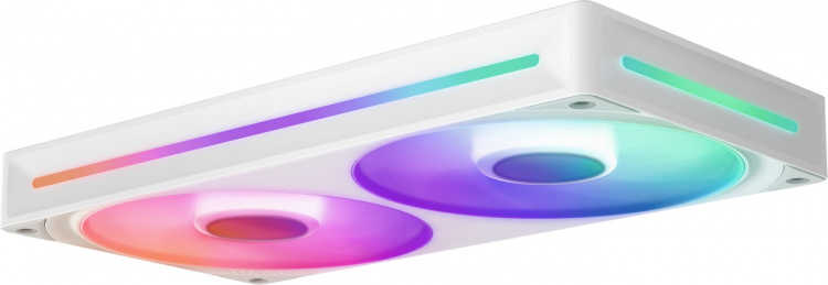 NZXT F240 RGB CORE-fläkt, 2 × 120 mm, vit