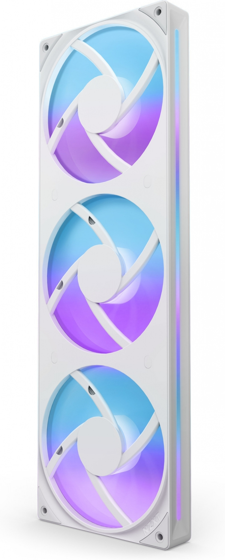 NZXT F360 RGB CORE-fläkt, 3 × 120 mm, vit 