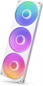 NZXT F360 RGB CORE-fläkt, 3 × 120 mm, vit 
