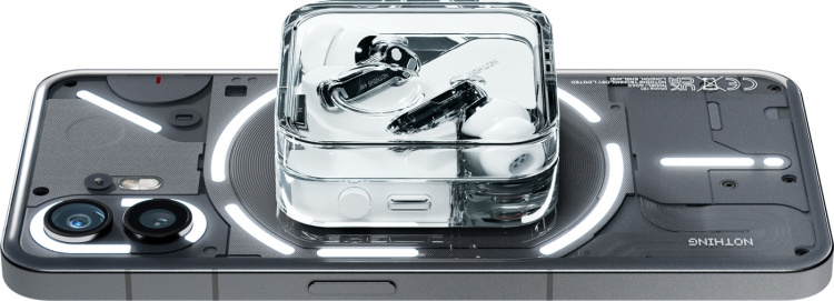 Nothing Ear-öronsnäckor med brusreducering, vita