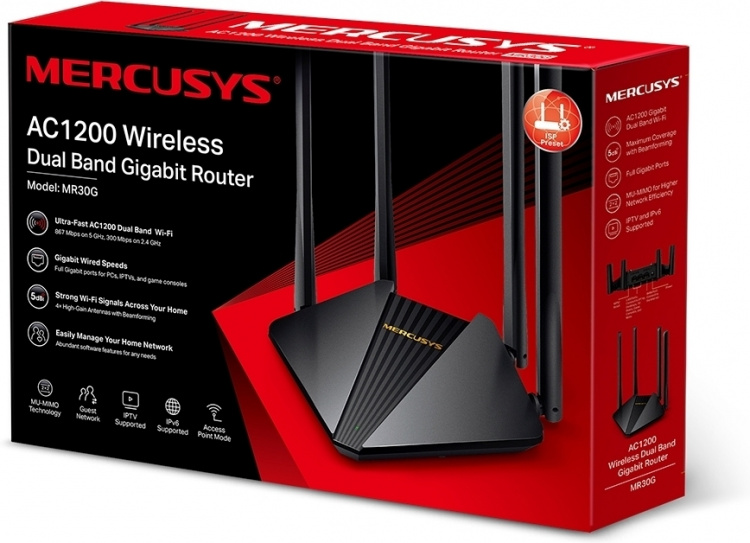 Mercusys MR30G Dual-band WiFi-router