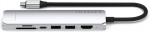 Satechi 7-i-1 USB-C Slim Multiport-adapter med Ethernet, silver