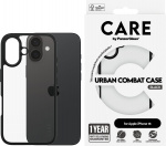 PanzerGlass CARE by PanzerGlass Urban Combat-skal, Apple iPhone 16, transparent/svart
