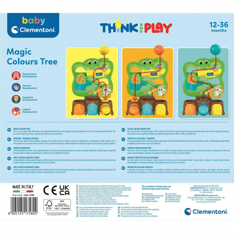 Clementoni Logikspel Magic Colours Tree