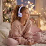 KUROMI Hörlurar On-Ear Trådlös 85dB/95dB Delning Aux